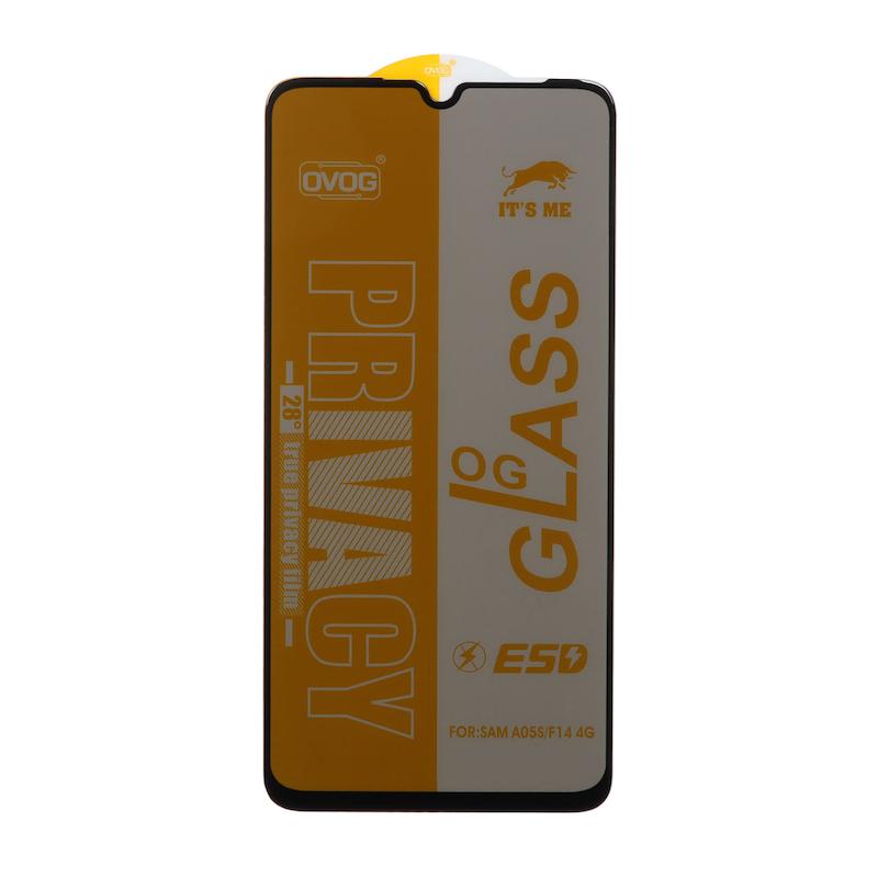 گلس گوشی Galaxy A05S - F14 4G سامسونگ شیشه ای OG GLASS OVOG مدل پرایوسی Privacy سری ESD اورجینال کد 96965