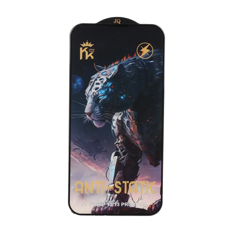 گلس گوشی iPhone 13 - 14 - 13 Pro - 16E آیفون شیشه ای ANTI-STATIC JQ سری ESD فول کاور اورجینال کد 97004