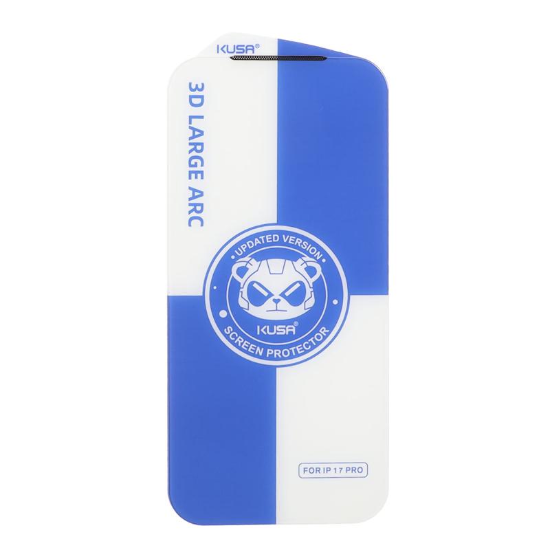 گلس گوشی iPhone 17 Pro آیفون شیشه ای بدون حاشیه KUSA 3D Large Arc BorderLess اورجینال کد 97013