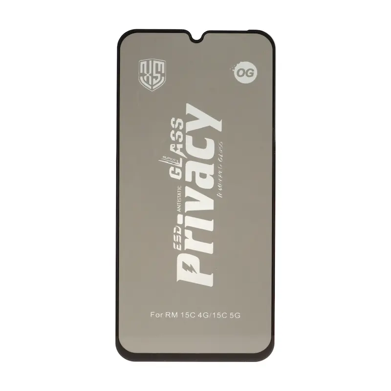 گلس گوشی Redmi 15C 4G - Redmi 15C 5G شیائومی شیشه ای OG GLASS مدل پرایوسی Privacy سری ESD اورجینال کد 97030