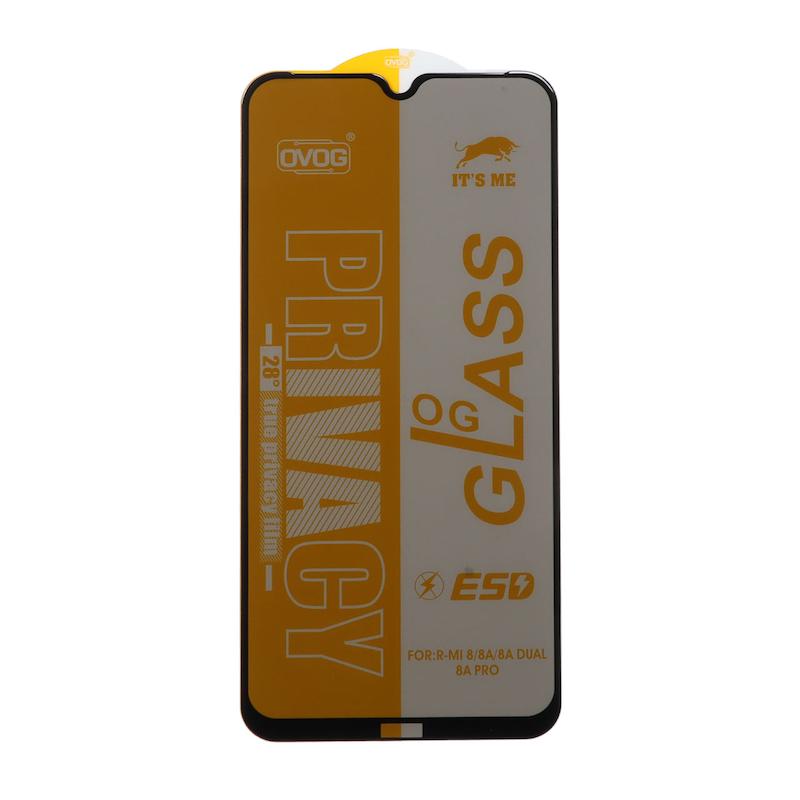 گلس گوشی Redmi 8 / Redmi 8A شیائومی شیشه ای OG GLASS OVOG مدل پرایوسی Privacy سری ESD اورجینال کد 97032