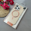 قاب گوشی iPhone 16 Pro آیفون اورجینال Leather Case لدر کیس Q Series مگ سیف دار کرم کد 97138