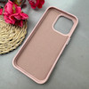 قاب گوشی iPhone 16 Pro آیفون اورجینال Leather Case لدر کیس Q Series مگ سیف دار صورتی روشن کد 97139