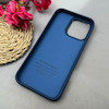 قاب گوشی iPhone 16 Pro Max آیفون اورجینال Leather Case لدر کیس Q Series مگ سیف دار سرمه ای کد E21-97142