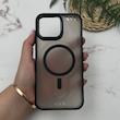 قاب گوشی iPhone 16 Pro Max آیفون ضدضربه اورجینال Camera Protection مگ سیف دار مات مشکی کد 97146