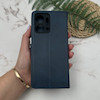 کیف گوشی Honor X7A آنر مگنتی اورجینال Crystal چرم کتابی جاکارتی دار محافظ لنزدار سرمه ای دارای بند کد 97246
