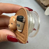 پاپ سوکت برجسته طرح چرم تدی COFFEE شکلاتی کد 97258