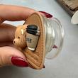پاپ سوکت برجسته طرح چرم تدی COFFEE شکلاتی کد 97258