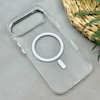 قاب گوشی iPhone 17 Air آیفون اورجینال بلکین belkin طرح طلقی شیشه ای شفاف لنز کرومی مگ سیف دار کد 111665