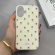 قاب گوشی iPhone 16 آیفون عروسکی کیوت پاستیلی PC HARD طرح گل کد 121650