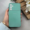 قاب گوشی Galaxy A15 سامسونگ سیلیکونی Lens زیر بسته طرح آیفون سبز کد 119969