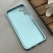 قاب گوشی Galaxy A24 سامسونگ سیلیکونی Lens زیر بسته طرح آیفون آبی روشن کد 119972