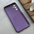 قاب گوشی Galaxy A24 سامسونگ سیلیکونی Lens زیر بسته طرح آیفون بنفش کد 119975