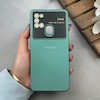 قاب گوشی Galaxy A21S سامسونگ سیلیکونی Lens زیر بسته طرح آیفون سبز کد 119977