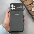 قاب گوشی Galaxy A51 سامسونگ سیلیکونی Lens زیر بسته طرح آیفون مشکی کد 119985