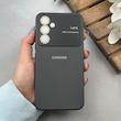 قاب گوشی Galaxy A54 سامسونگ سیلیکونی Lens زیر بسته طرح آیفون مشکی کد 119991