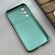 قاب گوشی Galaxy A54 سامسونگ سیلیکونی Lens زیر بسته طرح آیفون سبز کد 119992