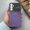 قاب گوشی Galaxy A54 سامسونگ سیلیکونی Lens زیر بسته طرح آیفون بنفش کد 119993