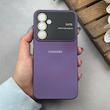 قاب گوشی Galaxy A54 سامسونگ سیلیکونی Lens زیر بسته طرح آیفون بنفش کد 119993