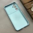 قاب گوشی Galaxy A54 سامسونگ سیلیکونی Lens زیر بسته طرح آیفون آبی روشن کد 119994