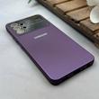 قاب گوشی Galaxy A32 4G سامسونگ سیلیکونی Lens زیر بسته طرح آیفون بنفش کد 120009