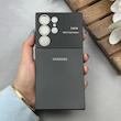 قاب گوشی Galaxy S23 Ultra سامسونگ سیلیکونی Lens زیر بسته طرح آیفون مشکی کد 120018