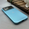 قاب گوشی iPhone 14 Pro Max آیفون سیلیکونی Lens زیر بسته طرح آیفون آبی کد 120021
