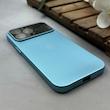 قاب گوشی iPhone 14 Pro Max آیفون سیلیکونی Lens زیر بسته طرح آیفون آبی کد 120021