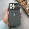 قاب گوشی iPhone 14 Pro Max آیفون سیلیکونی Lens زیر بسته طرح آیفون مشکی کد 120023