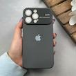 قاب گوشی iPhone 14 Pro Max آیفون سیلیکونی Lens زیر بسته طرح آیفون مشکی کد 120023