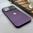 قاب گوشی iPhone 13 Pro Max آیفون سیلیکونی Lens زیر بسته طرح آیفون بنفش کد 120025