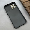 قاب گوشی iPhone 13 Pro Max آیفون سیلیکونی Lens زیر بسته طرح آیفون مشکی کد 120026