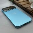 قاب گوشی iPhone 13 Pro Max آیفون سیلیکونی Lens زیر بسته طرح آیفون آبی کد 120027