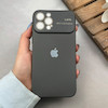 قاب گوشی iPhone 12 Pro Max آیفون سیلیکونی Lens زیر بسته طرح آیفون مشکی کد 120029