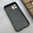 قاب گوشی iPhone 12 Pro Max آیفون سیلیکونی Lens زیر بسته طرح آیفون مشکی کد 120029