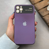 قاب گوشی iPhone 11 Pro Max آیفون سیلیکونی Lens زیر بسته طرح آیفون بنفش کد 120032