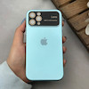 قاب گوشی iPhone 11 Pro آیفون سیلیکونی Lens زیر بسته طرح آیفون آبی روشن کد 120034