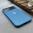 قاب گوشی iPhone 11 Pro آیفون سیلیکونی Lens زیر بسته طرح آیفون آبی کد 120035