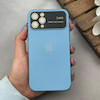 قاب گوشی iPhone 11 Pro آیفون سیلیکونی Lens زیر بسته طرح آیفون آبی کد 120035