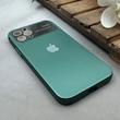 قاب گوشی iPhone 11 Pro آیفون سیلیکونی Lens زیر بسته طرح آیفون سبز کد 120037