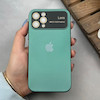 قاب گوشی iPhone 11 Pro آیفون سیلیکونی Lens زیر بسته طرح آیفون سبز کد 120037