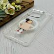 قاب گوشی Redmi Note 13 4G شیائومی اورجینال ژله ای شیشه ای شفاف طرح مگ سیف فانتزی کرومی دخترونه کد 97335