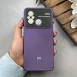 قاب گوشی Redmi 12C - Poco C55 - Redmi 11A شیائومی سیلیکونی Lens زیر بسته طرح آیفون بنفش کد 120048