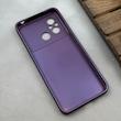 قاب گوشی Redmi 12C - Poco C55 - Redmi 11A شیائومی سیلیکونی Lens زیر بسته طرح آیفون بنفش کد 120048