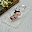 قاب گوشی Redmi Note 13 4G شیائومی اورجینال ژله ای شیشه ای شفاف طرح مگ سیف فانتزی کرومی دخترونه کد 97339