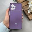 قاب گوشی Redmi Note 12 4G شیائومی سیلیکونی Lens زیر بسته طرح آیفون بنفش کد 120058