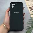 قاب گوشی Galaxy A03 2022 سامسونگ سیلیکونی اورجینال پاک کنی درجه یک زیربسته محافظ لنز دار مشکی کد 97351