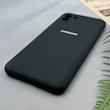 قاب گوشی Galaxy A03 2022 سامسونگ سیلیکونی اورجینال پاک کنی درجه یک زیربسته محافظ لنز دار مشکی کد 97351