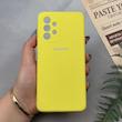 قاب گوشی Galaxy A33 سامسونگ سیلیکونی اورجینال پاک کنی درجه یک زیربسته زرد کد 97365