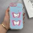 قاب گوشی iPhone 7 Plus - iPhone 8 Plus آیفون بالشتی آینه ای محافظ لنز دار فانتزی طرح پروانه کد 121113